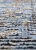 gulmarg blue silk hand knotted Rug - CloseUp gulmarg blue silk hand knotted Rug - CloseUp