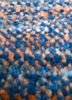 kairos blue wool hand knotted Rug - CloseUp kairos blue wool hand knotted Rug - CloseUp
