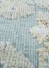 pansy blue wool hand knotted Rug - CloseUp pansy blue wool hand knotted Rug - CloseUp