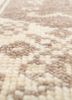 thyme beige and brown wool hand knotted Rug - CloseUp thyme beige and brown wool hand knotted Rug - CloseUp