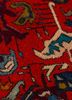 kiaan red and orange wool hand knotted Rug - CloseUp kiaan red and orange wool hand knotted Rug - CloseUp