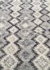 kairos blue wool hand knotted Rug - CloseUp