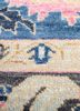 savana blue wool hand knotted Rug - CloseUp