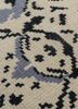 pansy ivory wool hand knotted Rug - CloseUp