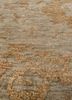 erbe green wool hand knotted Rug - CloseUp
