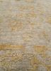 erbe blue wool hand knotted Rug - CloseUp