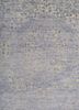 aurora grey and black wool and viscose hand knotted Rug - CloseUp aurora grey and black wool and viscose hand knotted Rug - CloseUp
