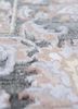 aurora grey and black wool and viscose hand knotted Rug - CloseUp