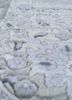 aurora grey and black wool and viscose hand knotted Rug - CloseUp