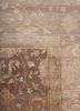 far east red and orange wool and silk hand knotted Rug - CloseUp