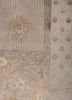 far east ivory wool and silk hand knotted Rug - CloseUp