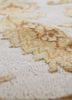 aurora ivory wool and silk hand knotted Rug - CloseUp