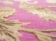 aurora pink and purple wool and silk hand knotted Rug - CloseUp