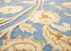 aurora blue wool and silk hand knotted Rug - CloseUp aurora blue wool and silk hand knotted Rug - CloseUp