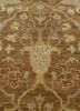 gulnar beige and brown  hand knotted Rug - CloseUp