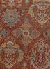 gulnar red and orange wool hand knotted Rug - CloseUp gulnar red and orange wool hand knotted Rug - CloseUp