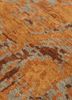 pansy red and orange wool hand knotted Rug - CloseUp