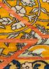 far east gold wool hand knotted Rug - CloseUp