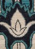 aurora blue wool hand knotted Rug - CloseUp aurora blue wool hand knotted Rug - CloseUp