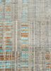 unstring by kavi grey and black wool and bamboo silk hand knotted Rug - CloseUp unstring by kavi grey and black wool and bamboo silk hand knotted Rug - CloseUp