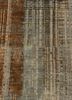 unstring by kavi beige and brown wool and bamboo silk hand knotted Rug - CloseUp