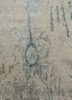 unstring by kavi grey and black wool and bamboo silk hand knotted Rug - CloseUp