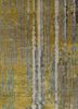 unstring by kavi grey and black wool and bamboo silk hand knotted Rug - CloseUp