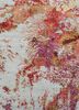 unstring by kavi red and orange wool and bamboo silk hand knotted Rug - CloseUp