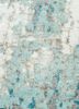 tattvam blue wool and bamboo silk hand knotted Rug - CloseUp