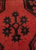 kiaan grey and black wool hand knotted Rug - CloseUp