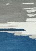 caliedo blue wool hand tufted Rug - CloseUp