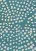 linear blue wool hand tufted Rug - CloseUp linear blue wool hand tufted Rug - CloseUp