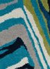 genesis green wool hand tufted Rug - CloseUp