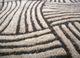 pathways beige and brown wool hand tufted Rug - CloseUp