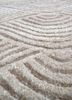pathways beige and brown wool hand tufted Rug - CloseUp pathways beige and brown wool hand tufted Rug - CloseUp
