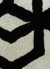 contour grey and black wool and viscose hand tufted Rug - CloseUp contour grey and black wool and viscose hand tufted Rug - CloseUp