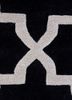 contour grey and black wool and viscose hand tufted Rug - CloseUp contour grey and black wool and viscose hand tufted Rug - CloseUp