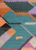 weaver art reserve blue wool hand tufted Rug - CloseUp weaver art reserve blue wool hand tufted Rug - CloseUp