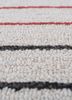 contour ivory wool and viscose hand tufted Rug - CloseUp