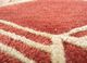 linear red and orange wool and viscose hand tufted Rug - CloseUp linear red and orange wool and viscose hand tufted Rug - CloseUp