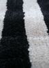 adrift grey and black wool and viscose hand tufted Rug - CloseUp