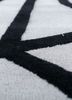 contour ivory wool and viscose hand tufted Rug - CloseUp contour ivory wool and viscose hand tufted Rug - CloseUp