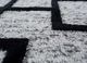 contour grey and black wool and viscose hand tufted Rug - CloseUp