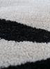 contour grey and black wool and viscose hand tufted Rug - CloseUp contour grey and black wool and viscose hand tufted Rug - CloseUp
