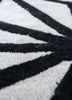 contour grey and black wool and viscose hand tufted Rug - CloseUp