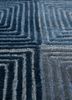 pathways blue wool and viscose hand tufted Rug - CloseUp