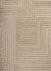 contour beige and brown wool hand tufted Rug - CloseUp contour beige and brown wool hand tufted Rug - CloseUp