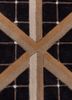 faces beige and brown wool and viscose hand tufted Rug - CloseUp faces beige and brown wool and viscose hand tufted Rug - CloseUp