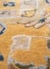 kasbah red and orange wool and viscose hand tufted Rug - CloseUp kasbah red and orange wool and viscose hand tufted Rug - CloseUp
