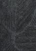 linear blue acrylic hand tufted Rug - CloseUp